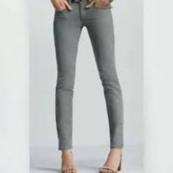CAbi JEANS #326 BREE SKINNY GRAPHITE GREY DENIM STRETCH 5 POCKET JEANS SIZE 12 - Picture 9 of 9